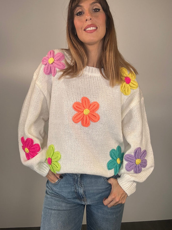 Maglione flowers